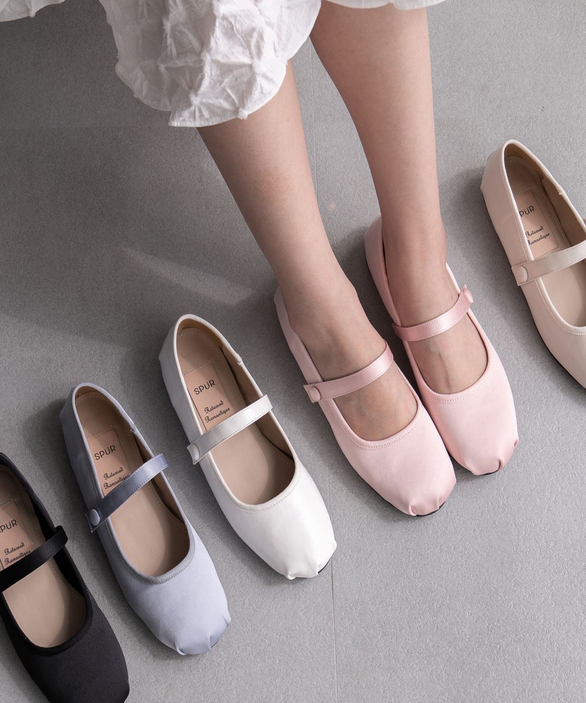 스퍼(SPUR) Ballerina M.J Flat -SS8041 (5color) 1cm 발레리나 플랫 슈즈