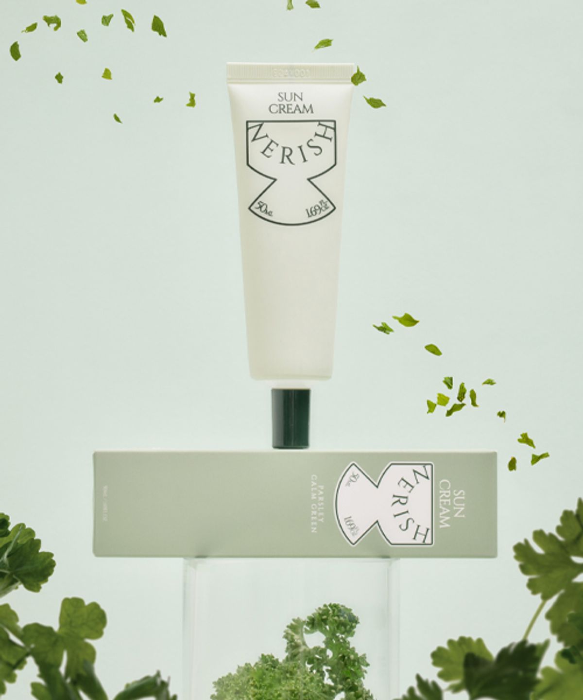 너리쉬(NERISH) [2개 세트] 파슬리 캄 그린 선크림 50ml+50ml (유통기한:26년5월)