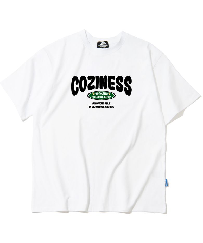 COZINESS VARSITY LOGO 티셔츠 - 화이트