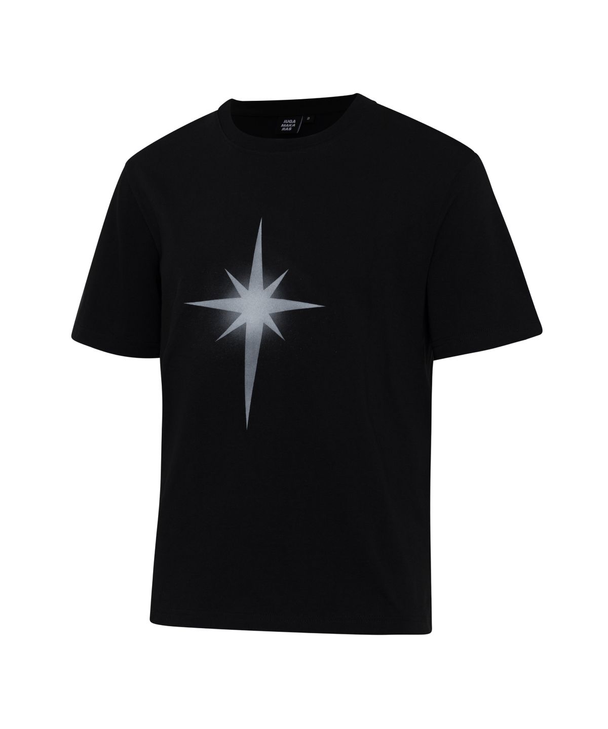 이우가마카라스(IUGAMAKARAS) Sprayed Half Top (Black)