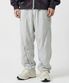 NYLON DIAGONAL ZIP SLIDE PANTS GREY