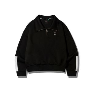 여성) 스몰로고 반집업_블랙