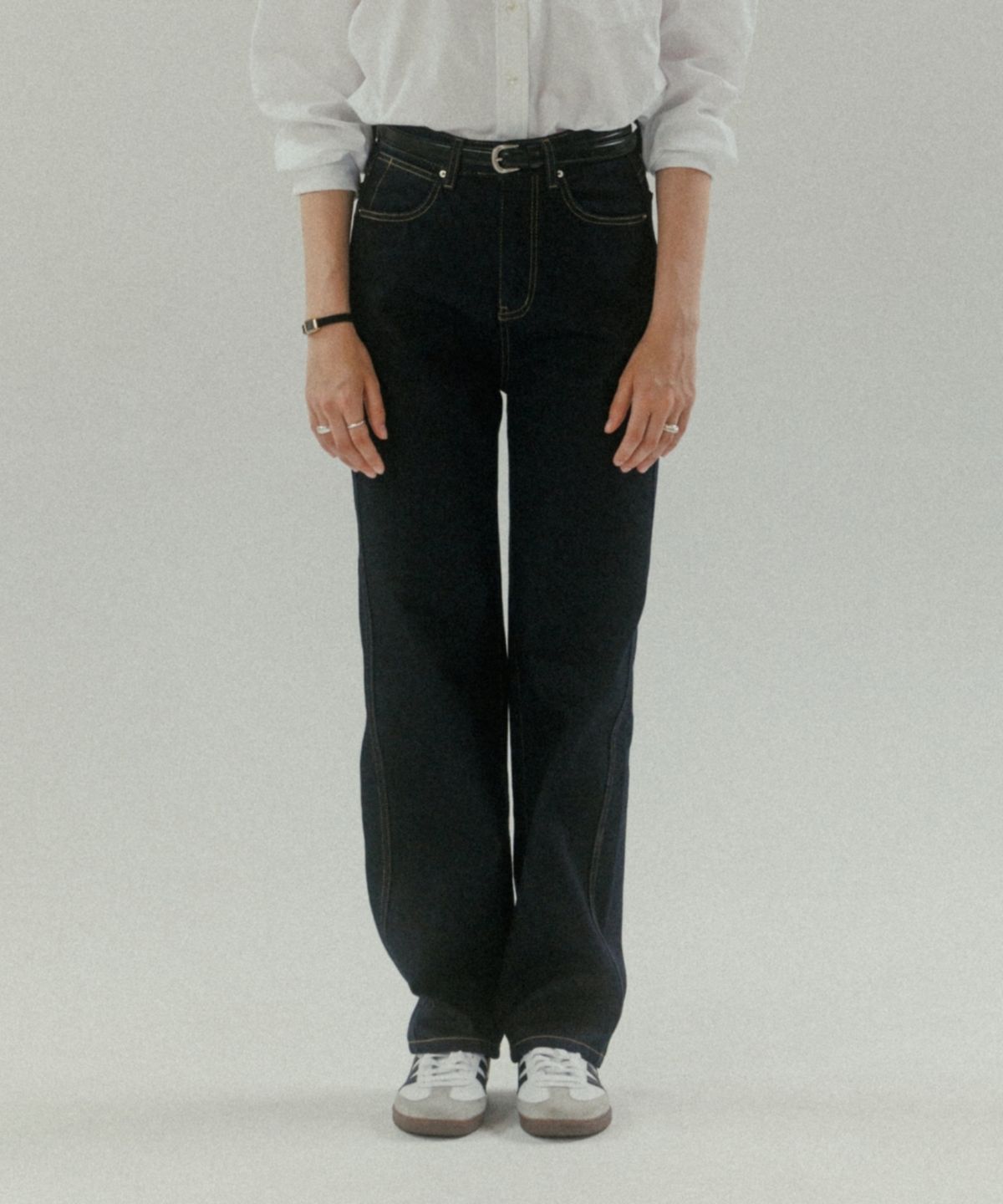 튜드먼트(TTUDEMENT) STRAIGHT DENIM PANTS INDIGO
