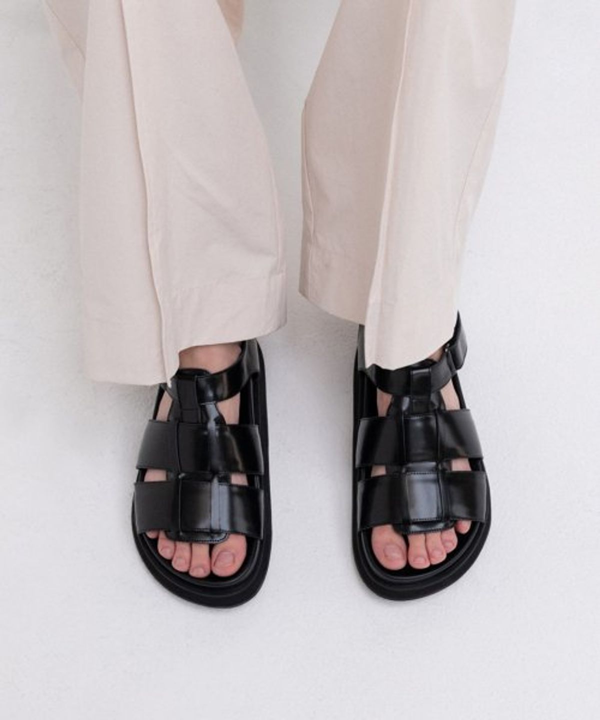 키에레이(CHIELEI) CLOUD STEP SANDAL [C2S10 BK]