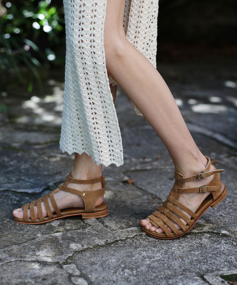 GEMMA Greek gladiator strappy sandals - 2strap 6colors 글레디 피셔맨 스트랩샌들