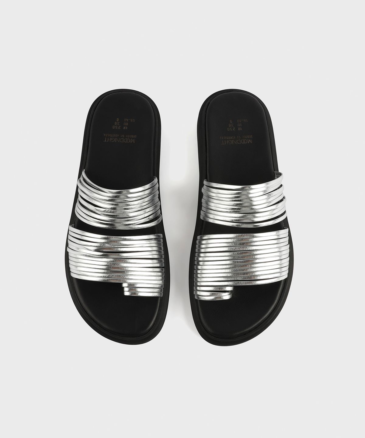무드나잇(MOODNIGHT) LOU Ring strappy slide slipper sandal - 3colors 루 링스트랩 슬라이드 슬리퍼 샌들