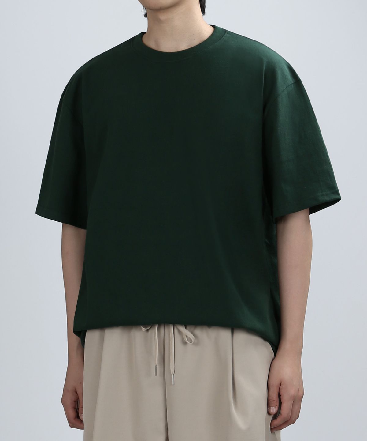 베리베인(VERYVAIN) [Heavyweight] TEN.S COTTON SLEEVE (DARK GREEN)