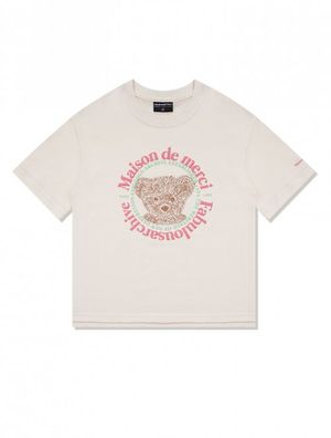 우먼즈 베어프렌즈 릴렉스 크롭티 크림(FCC2TS386W)