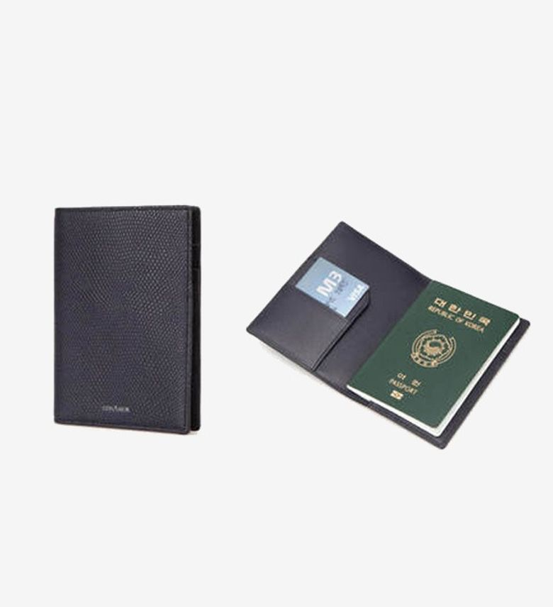 [코나모르] 리자드 여권지갑 - 네이비