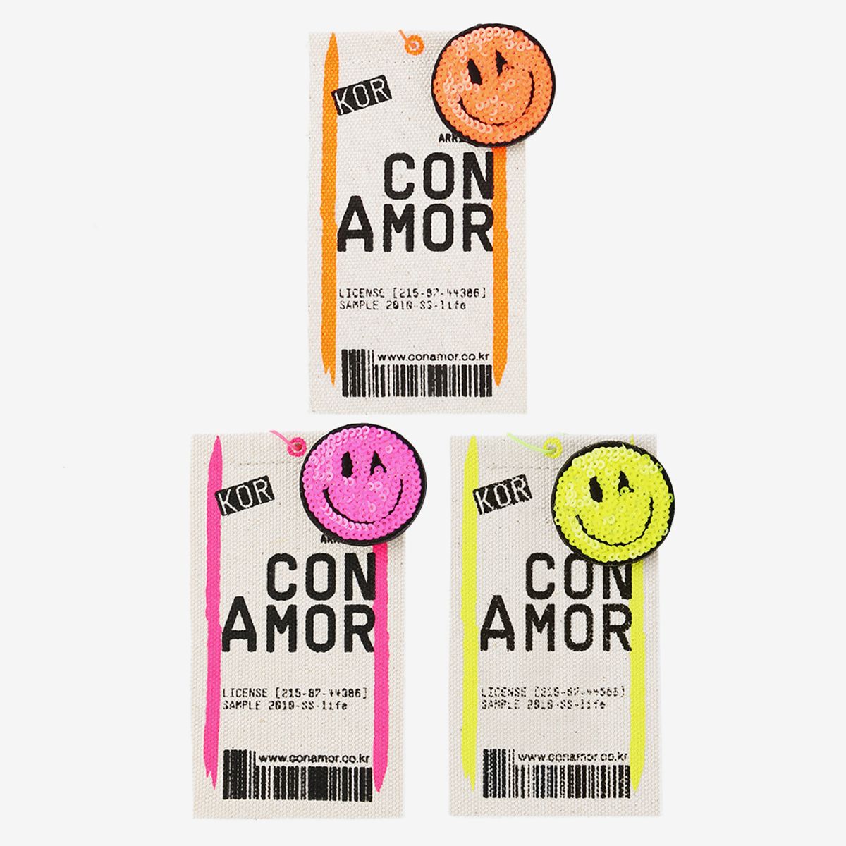 코나모르(CONAMOR) [코나모르] 네임택 스팽글SET 3color