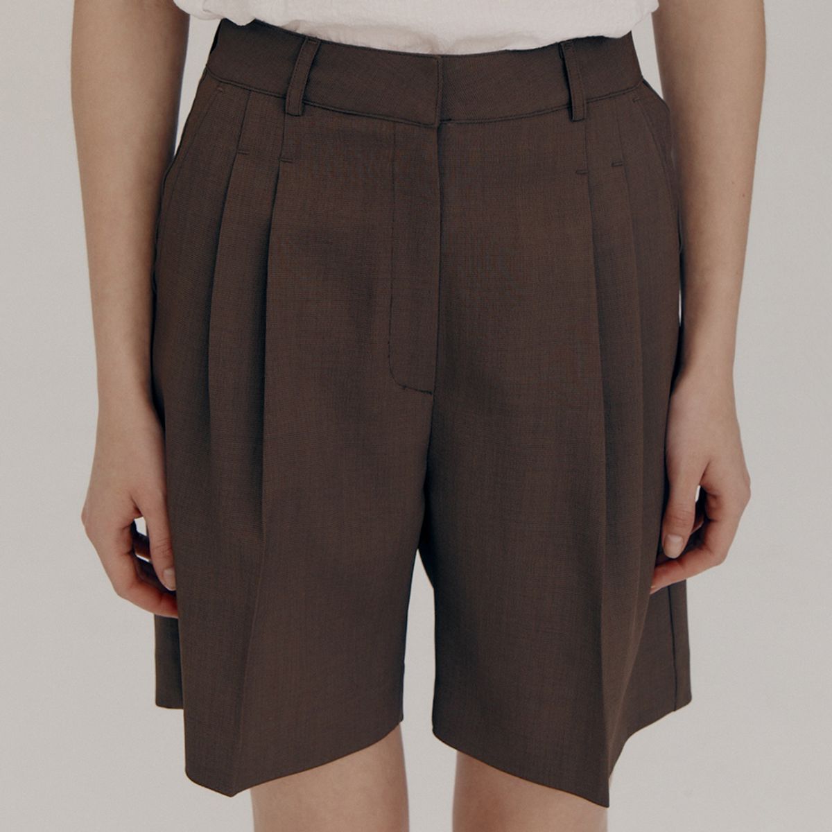 노우드(NOEUD) Fore half pants (Brown)