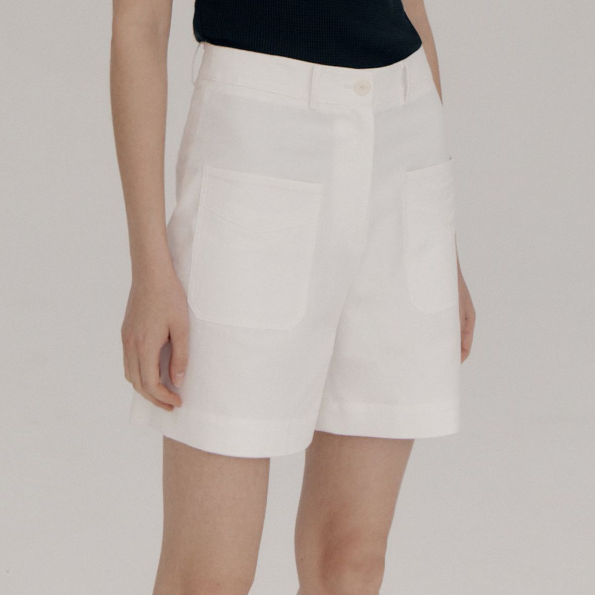 노우드(NOEUD) Pocket half pants (Ivory)
