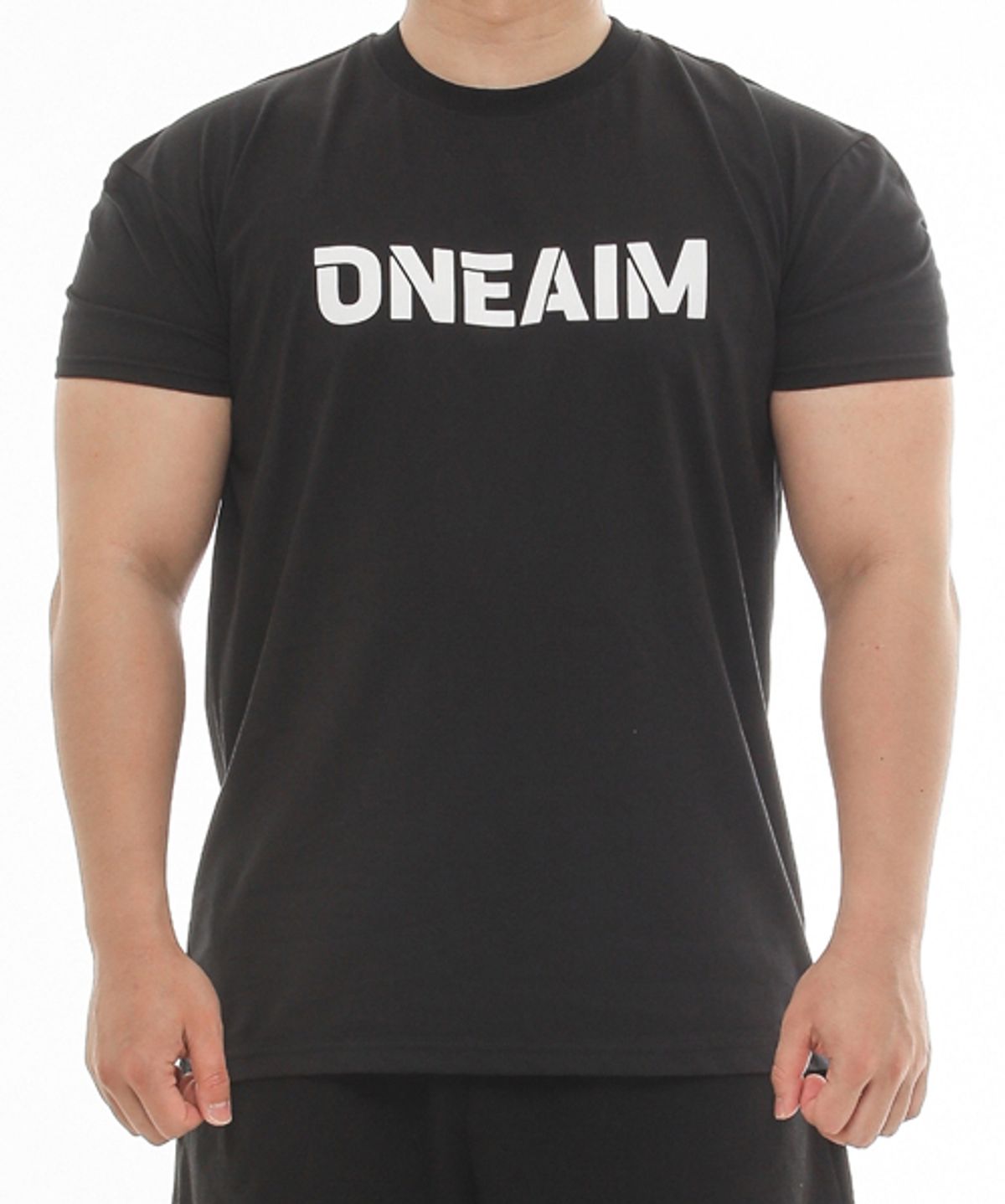 원에임(ONEAIM) 빅로고 머슬핏 반팔 2컬러