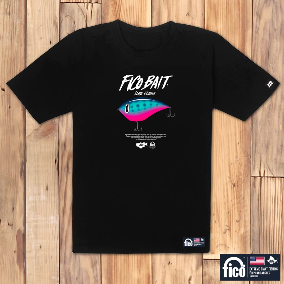 돌돌(DOLDOL) FICO_tshirts-185 익스트림 낚시 브랜드 피코 시즌2 캐릭터 그래픽 디자인 티셔츠