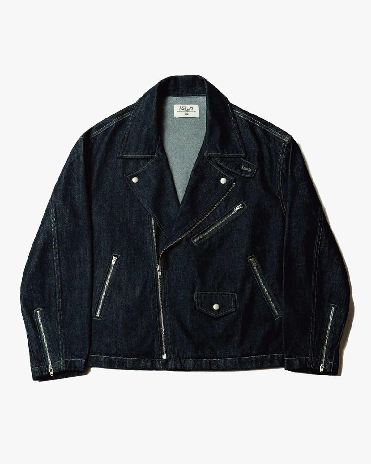 아스트레이(ASTLAY) Denim Rider Jacket (Indigo)