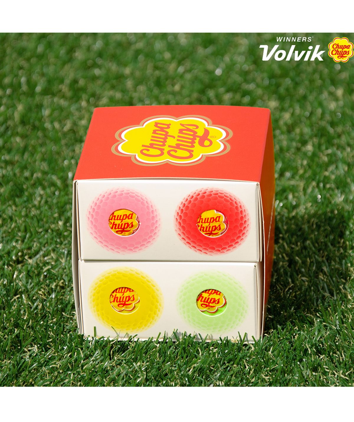 볼빅(VOLVIK) 츄파춥스 골프공 8구 큐브