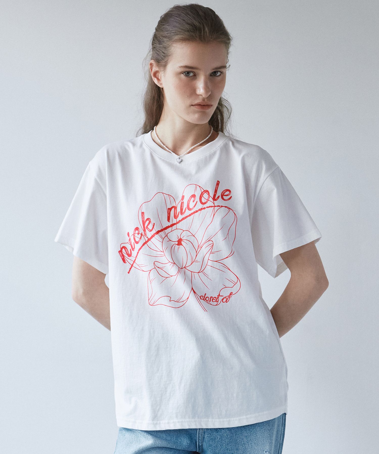 ★NICK&NICOLE★NICOLE VINTAGE FLOWER TEE★送料・関税込★ MUSINSA公式 | NICK&NICOLE NICOLE VINTAGE FLOWER TEE_VIVA MAGENTA