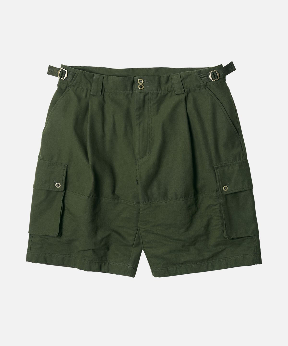 프리즘웍스(FRIZMWORKS) FRENCH ARMY BERMUDA PANTS _ OLIVE