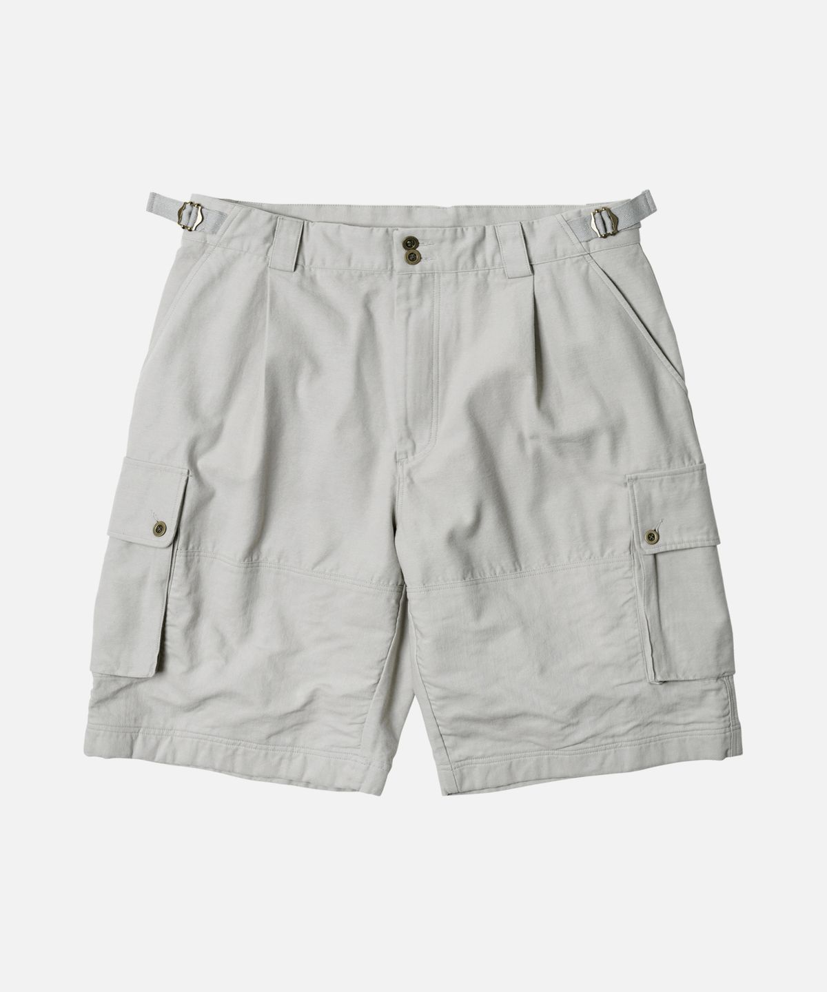 프리즘웍스(FRIZMWORKS) FRENCH ARMY BERMUDA PANTS _ LIGHT GRAY