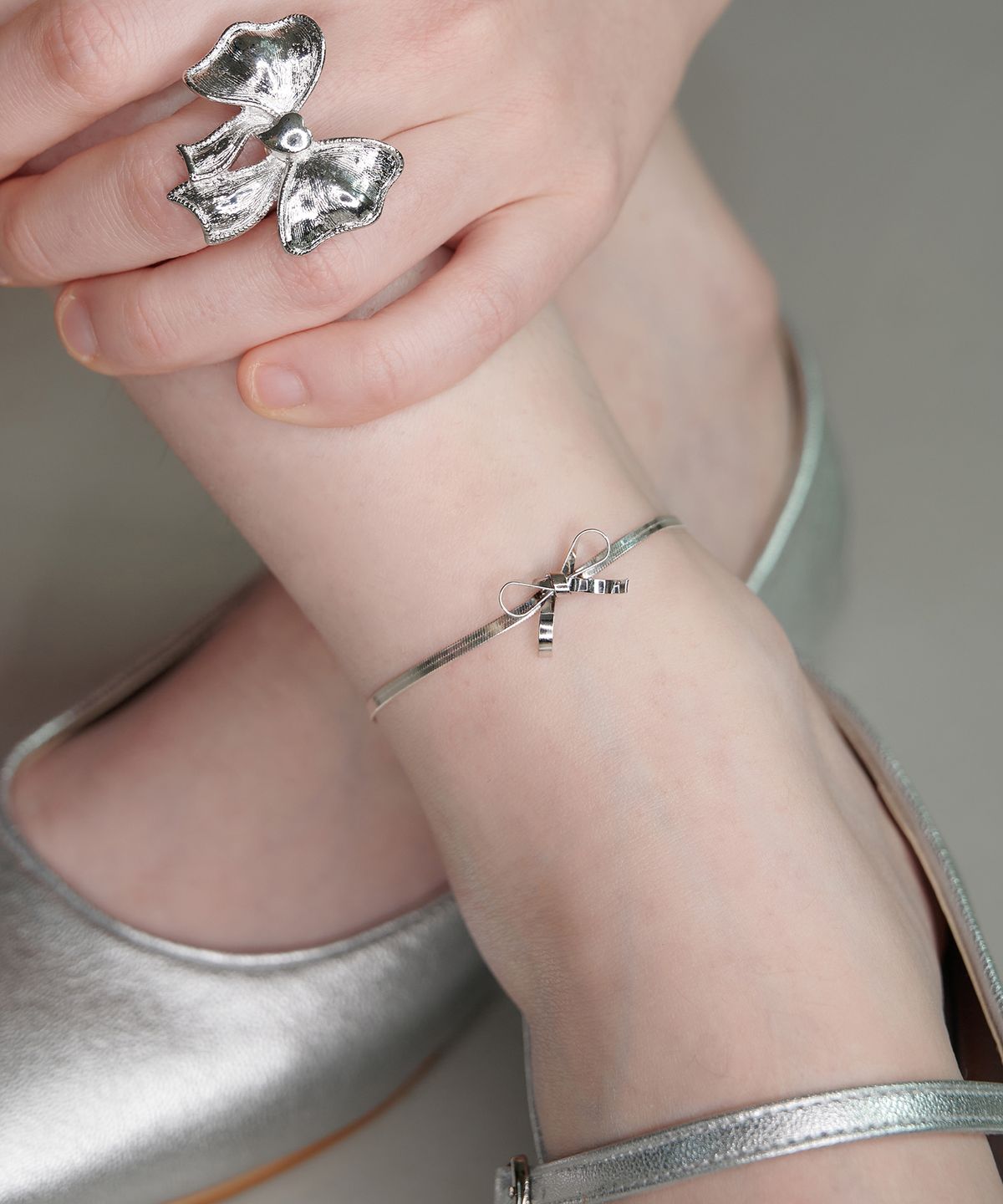 배배(BAEBAE) Rena Bow Anklet
