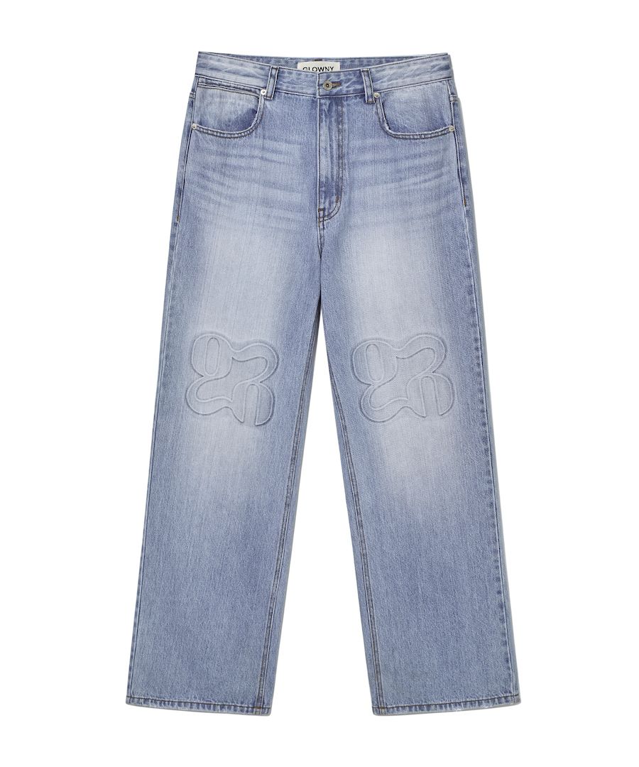 ★送料・関税込★GLOWNY★BOSTON EMBO JEANS★ MUSINSA | GLOWNY BOSTON EMBO JEANS (BLUE)