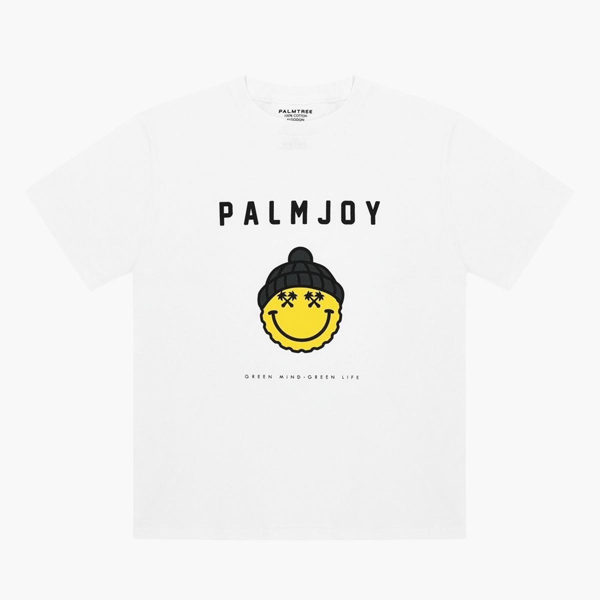 팜트리골프(PALMTREE GOLF) 팜조이 반팔 티셔츠 화이트 Palmjoy T-SHIRT White