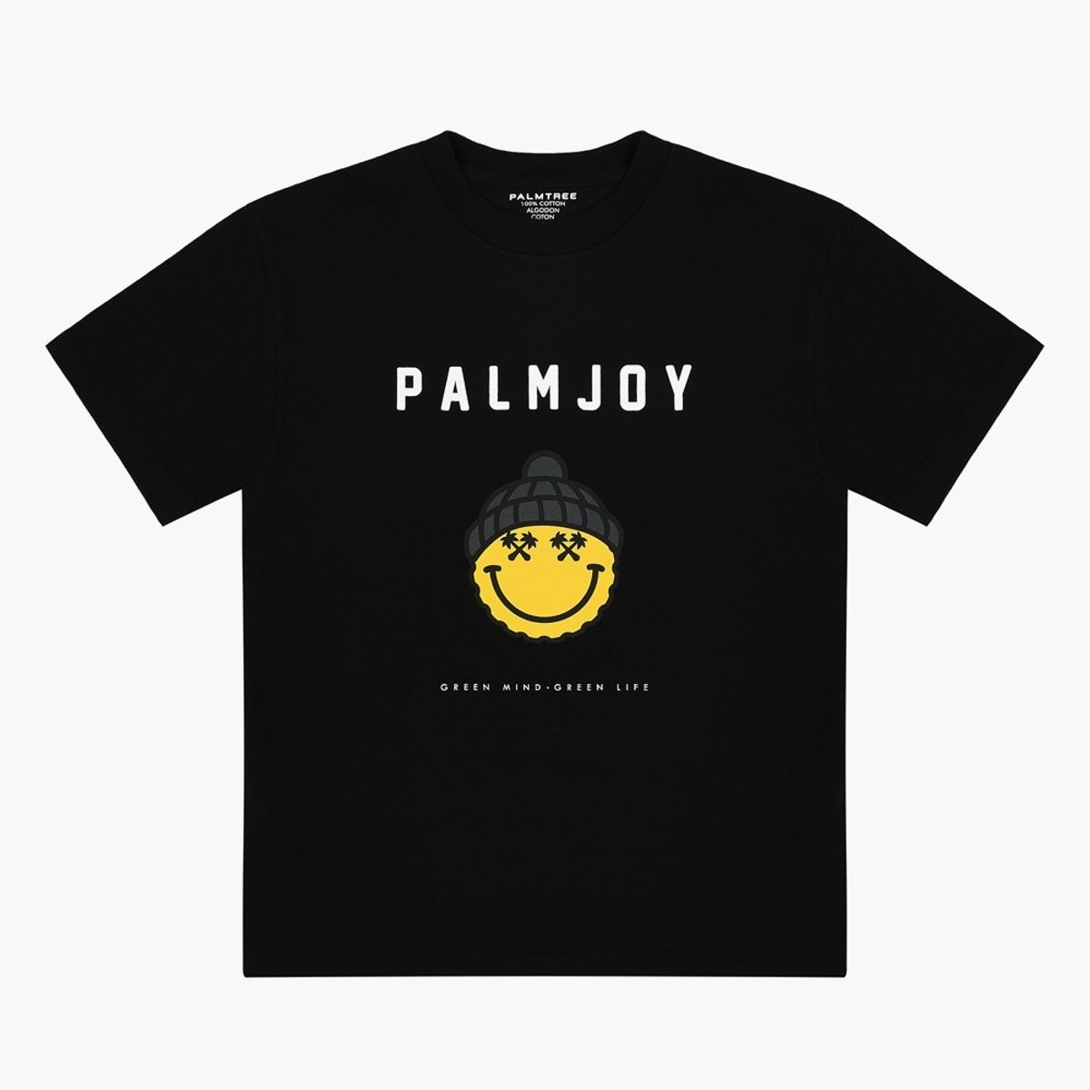 팜트리골프(PALMTREE GOLF) 팜조이 반팔 티셔츠 블랙 Palmjoy T-SHIRT Black