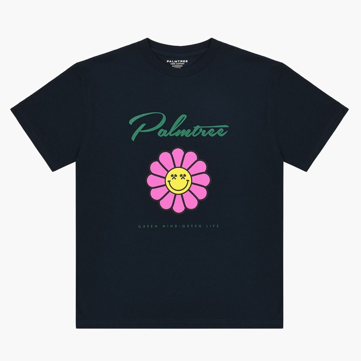 팜트리골프(PALMTREE GOLF) 팜플라워 반팔 티셔츠 네이비 PalmFlower T-SHIRT Navy