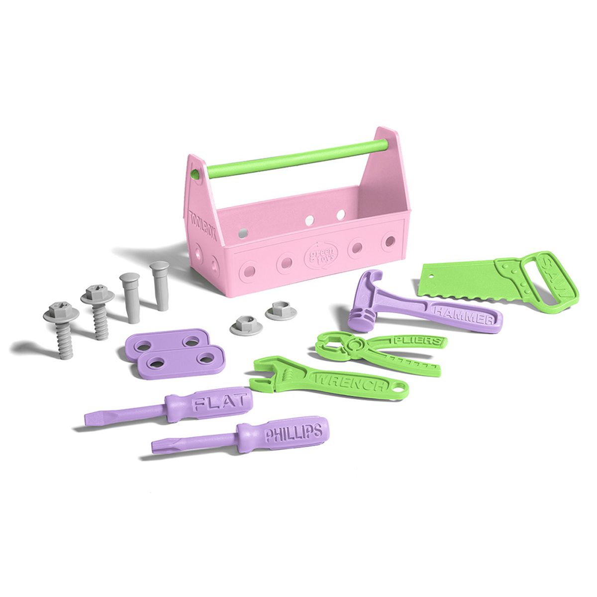 그린토이즈(GREEN TOYS) 공구놀이 세트 핑크 / FDA 승인 완구