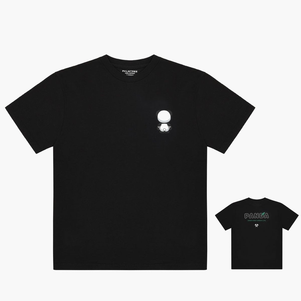 팜트리골프(PALMTREE GOLF) 판다 반팔 티셔츠 블랙 Panda T-SHIRT Black