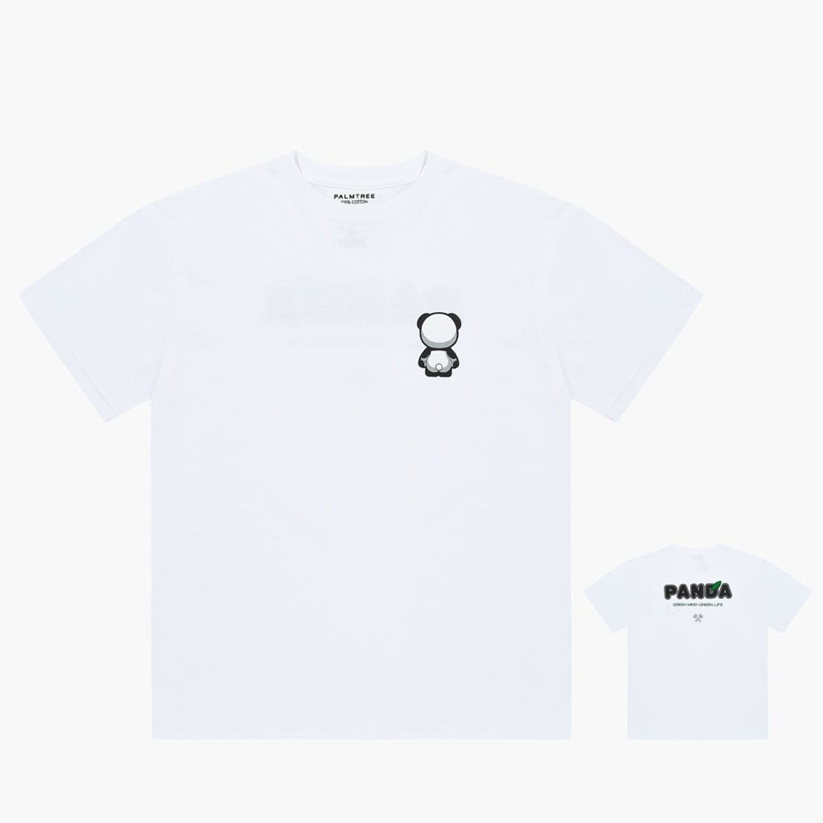 팜트리골프(PALMTREE GOLF) 판다 반팔 티셔츠 화이트 Panda T-SHIRT White