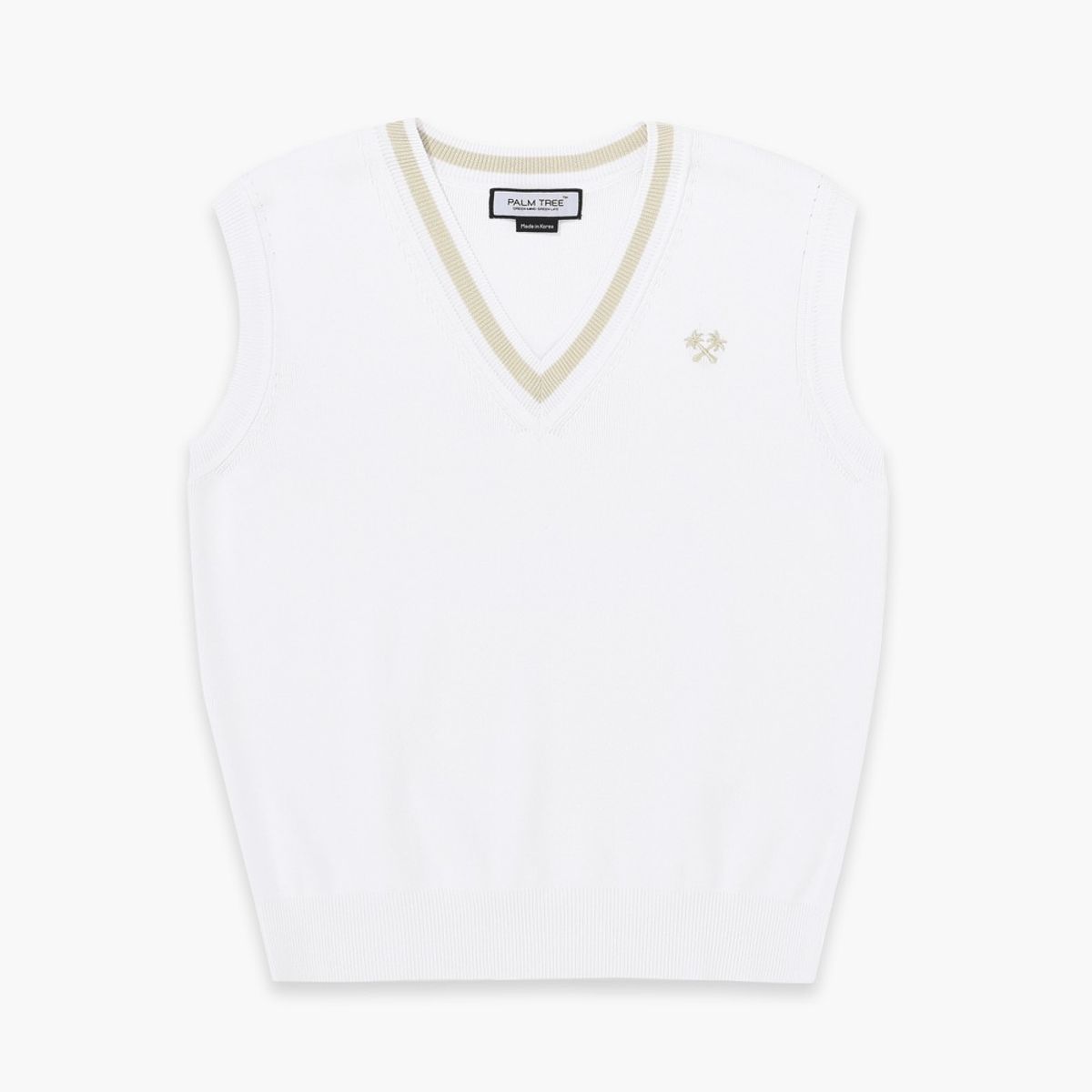 팜트리골프(PALMTREE GOLF) 팜트리골프 Palm Icon Knit Vest White