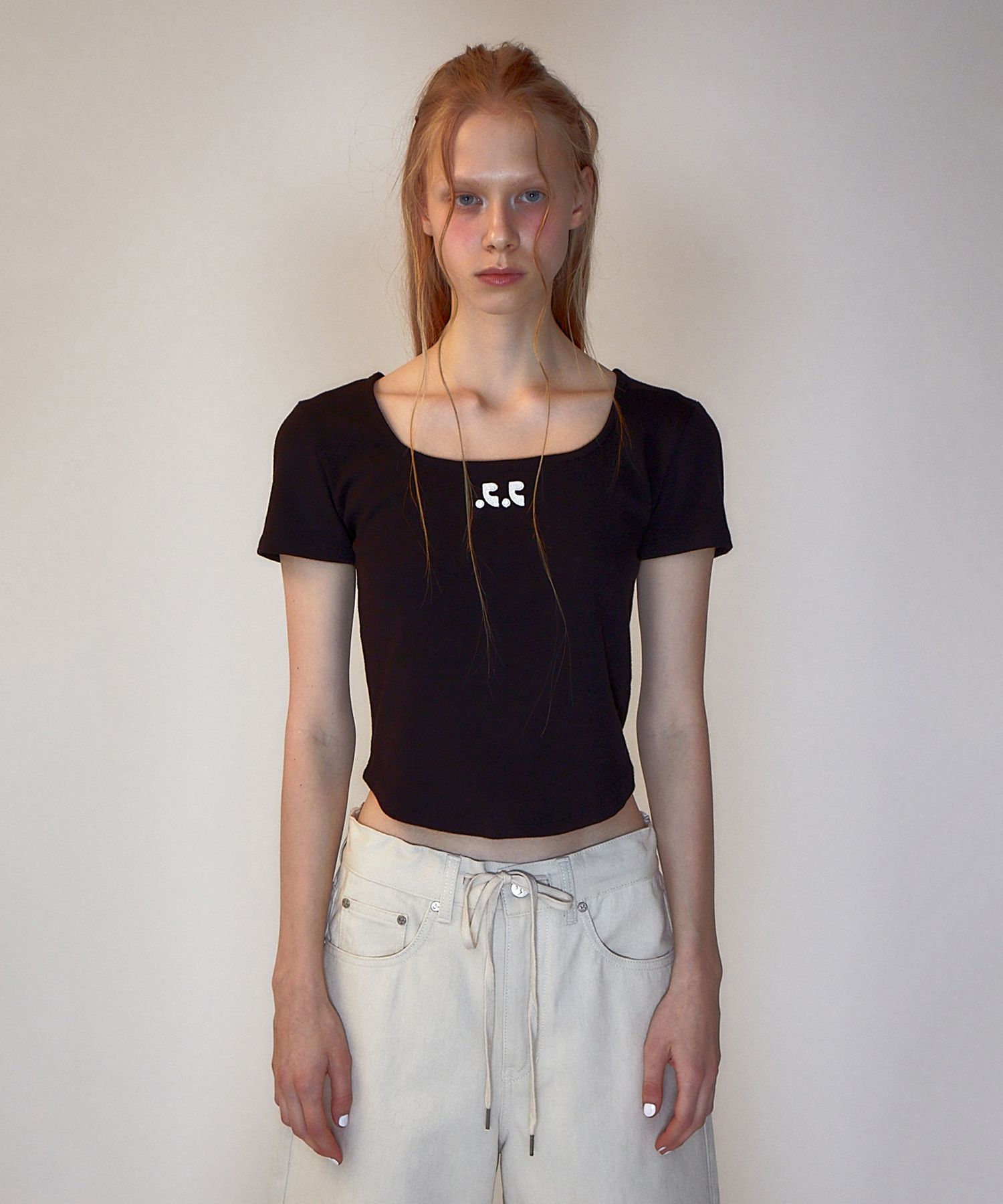 ★Rest & Recreation★RR LOGO SQUARE NECK T-SHIRT 5COLOR rest & recreation] RR LOGO PATTERN SQUARE NECK T-SHIRT