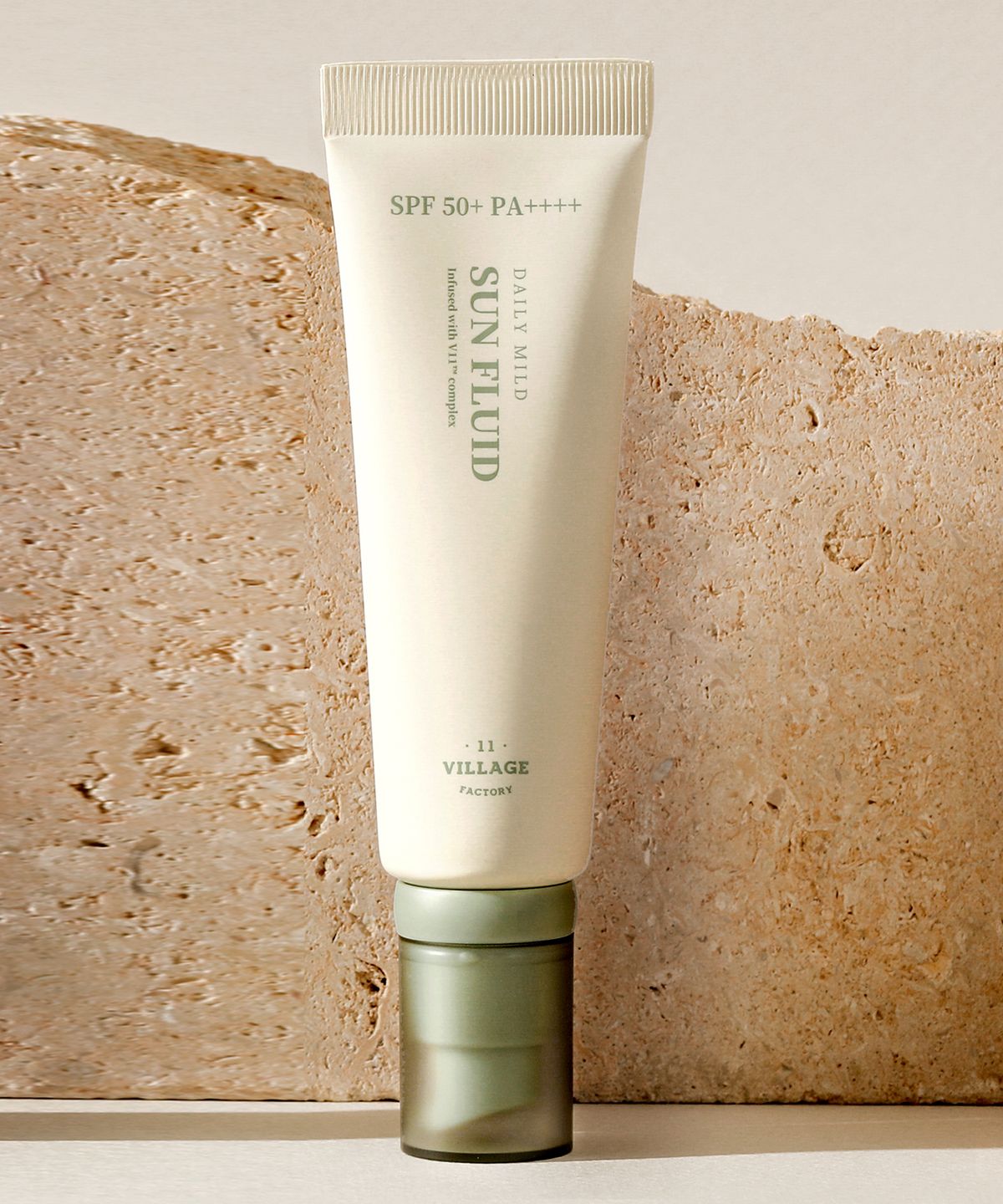 빌라쥬11팩토리(VILLAGE11FACTORY) 데일리 마일드 선 플루이드 50ml SPF 50+ PA++++