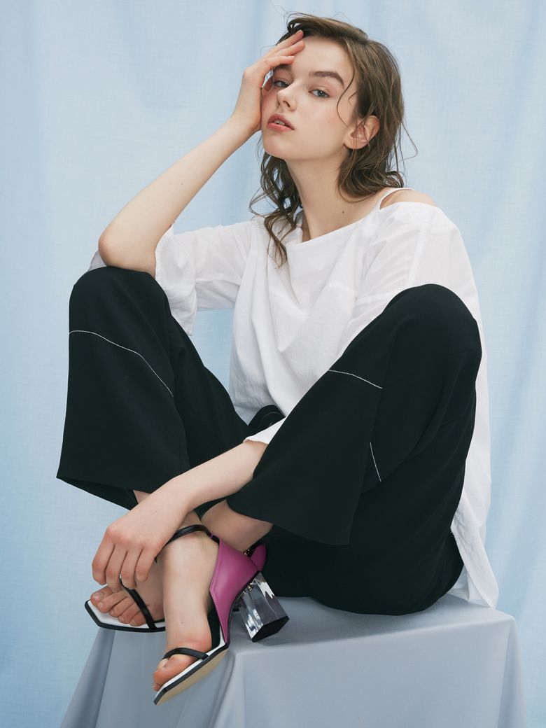 Ankle strap shoes / CG1014BKPU