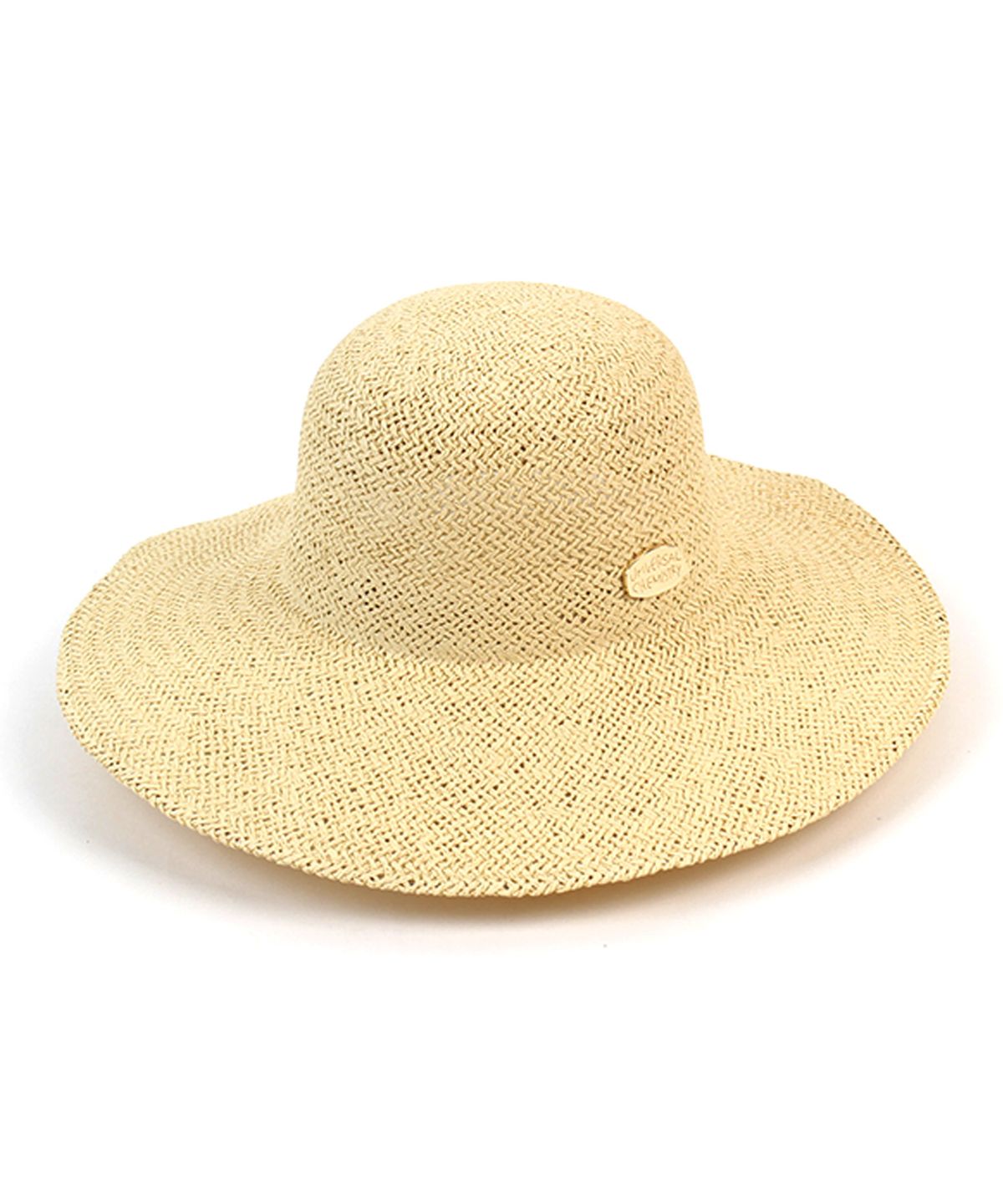유니버셜 케미스트리(UNIVERSAL CHEMISTRY) Summer Beige Round Panama Hat 파나마햇