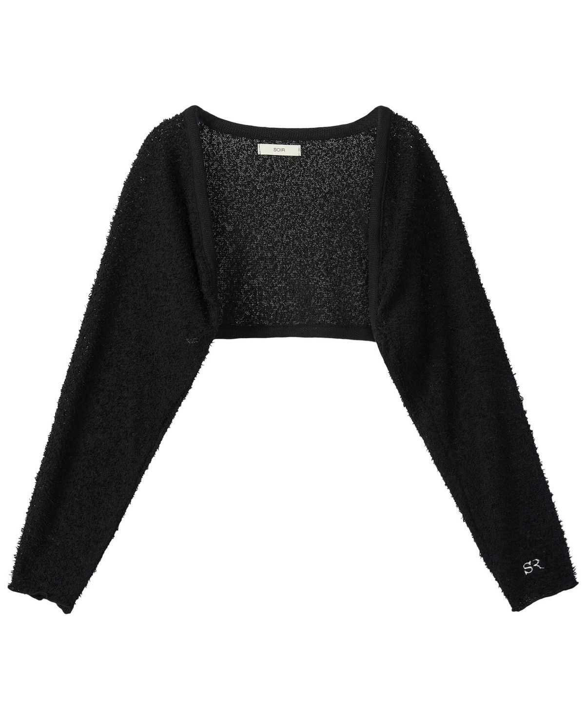 쏘이르(SO IR) TERRY BOLERO CARDIGAN - BLACK