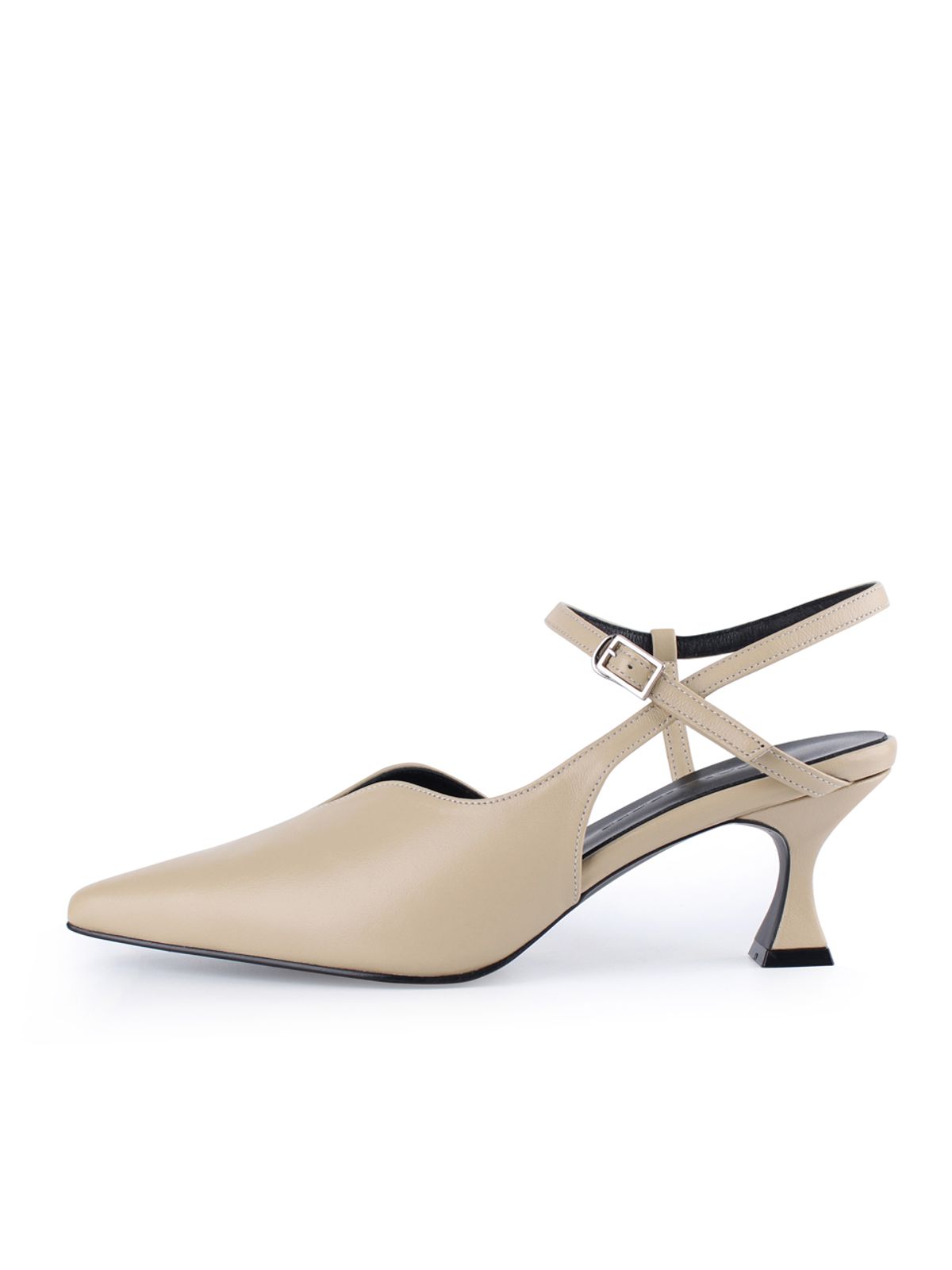 꼼므지(COMMEGEE) V cutting Wave Sling-Back / CG1039BE