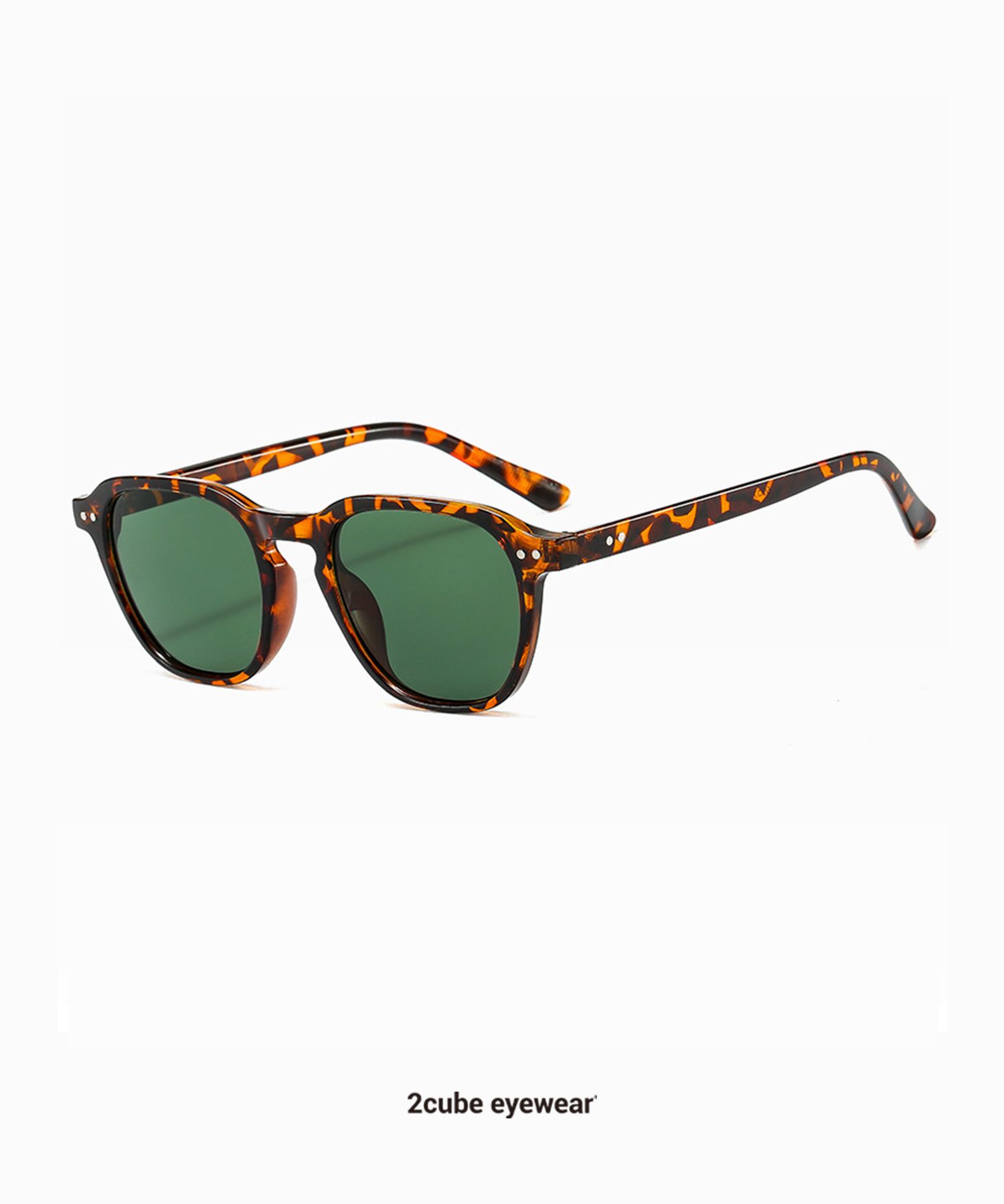MUSINSA公式 | 2CUBE 2Dot Square Sunglasses 2 (Leopard)