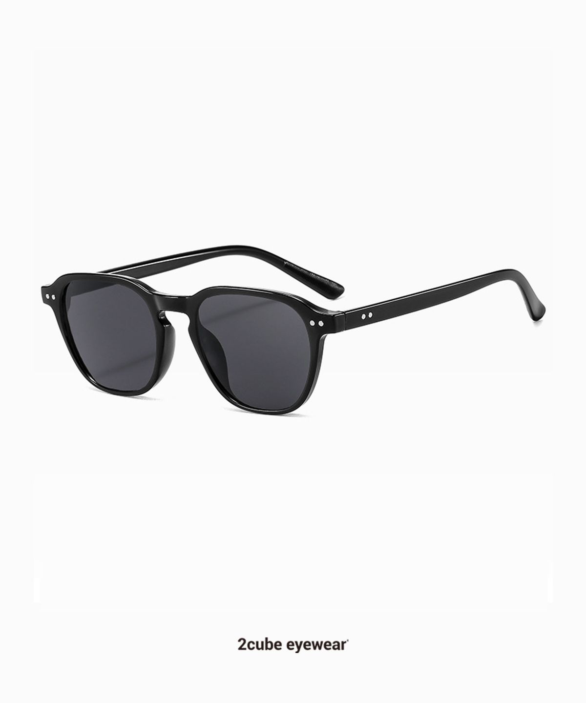 투큐브(2CUBE) 2Dot Square Sunglasses 2 (Black)