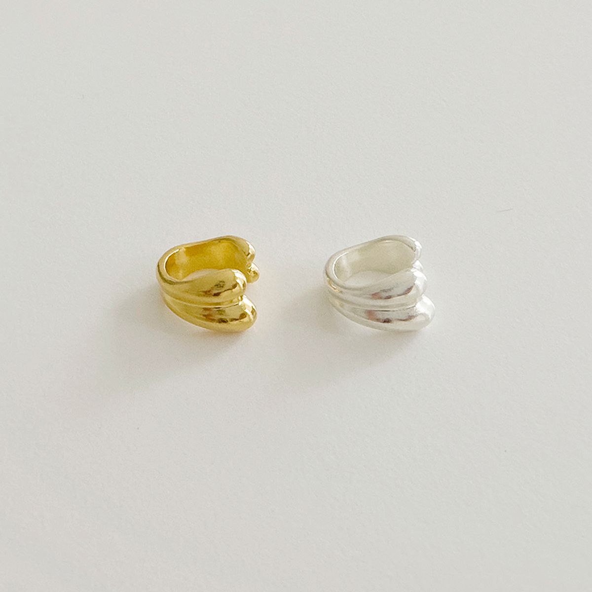 스틸 인스턴트(STILL INSTANT) Heart Greenery - Ear Cuff 02 (2colors)