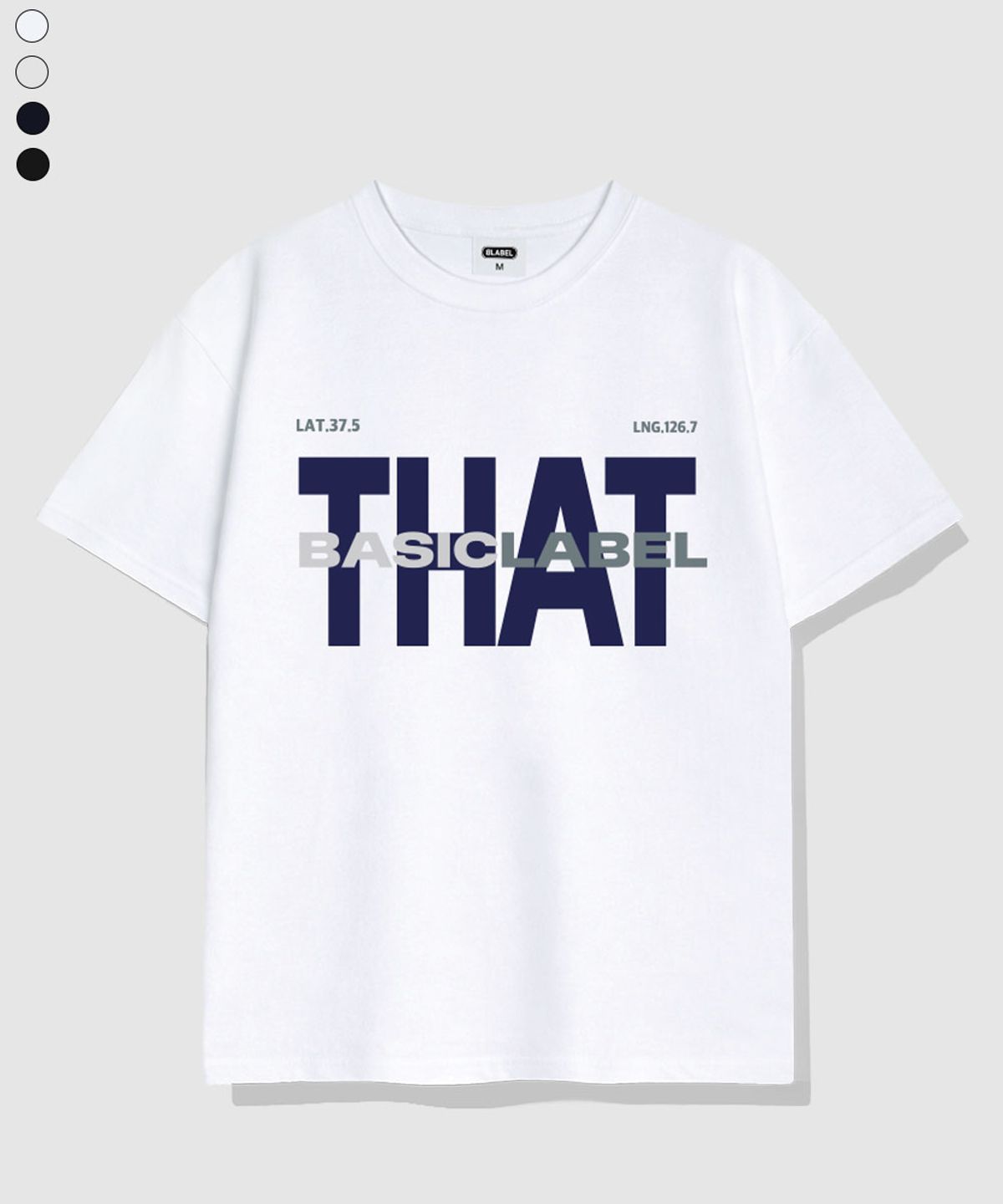 베이직라벨(BASIC LABEL) Typecomment overfit short-sleeved T-shirt 4 Color [BLSE_1007]