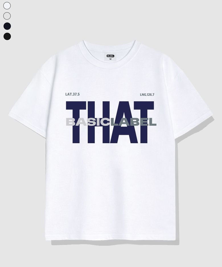 Typecomment overfit short-sleeved T-shirt 4 Color [BLSE_1007]