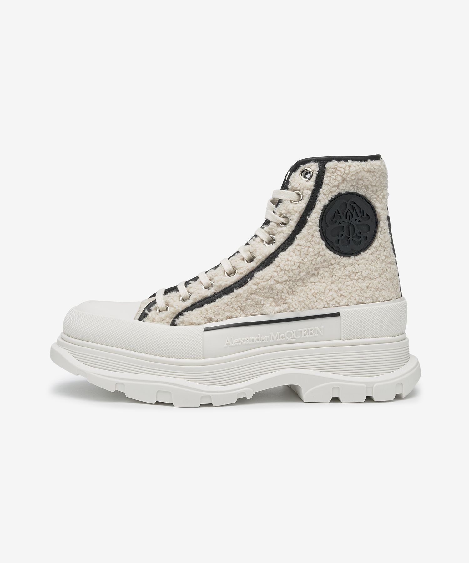 Alexander McQUEEN★Shearling Tread Slick Sneakers 727379W4V5 0400011824553?wid=600&hei=800&