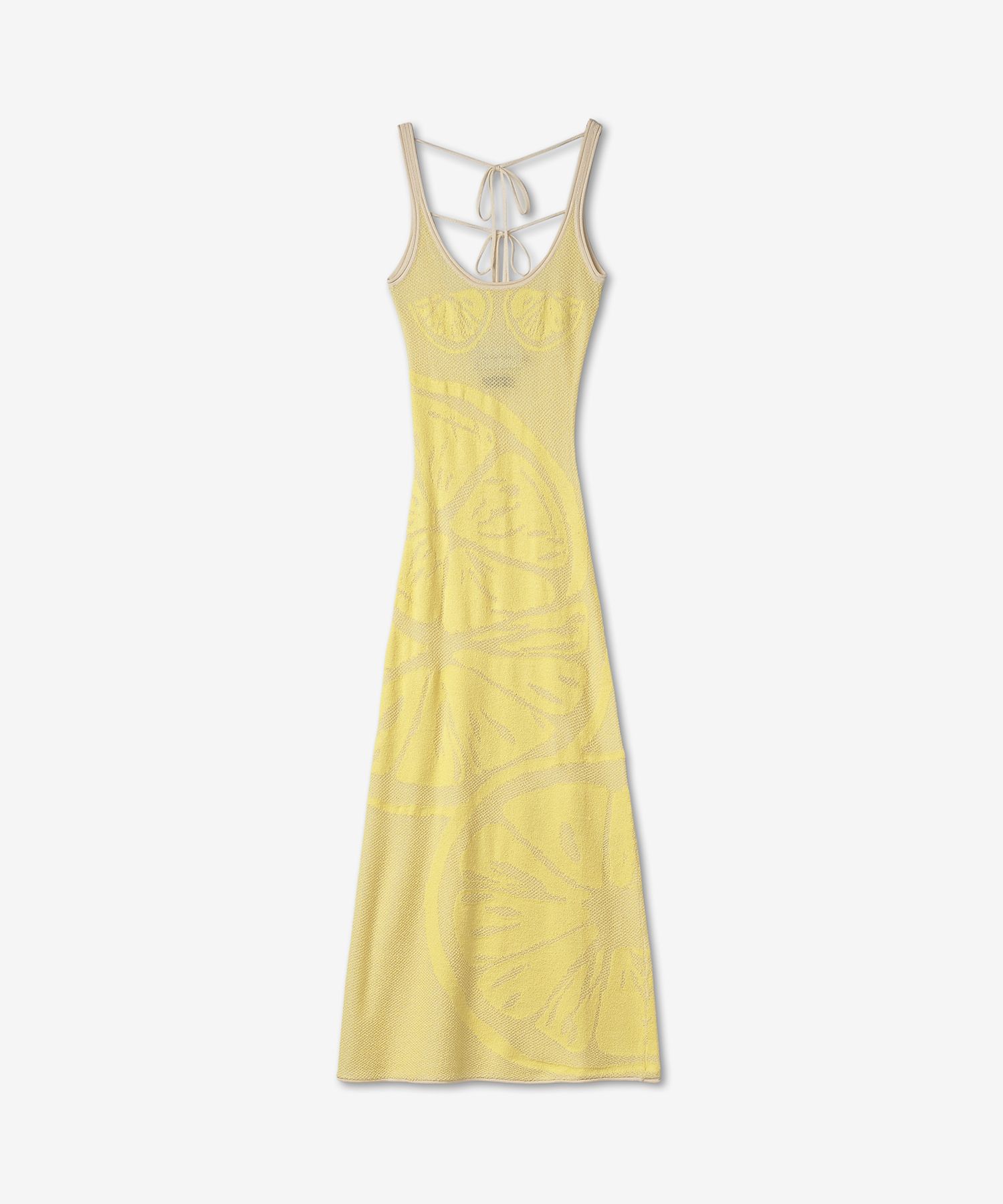 ワンピース House of Sunny Lemons on a Plate Sleeveless Dress Yellow House of Sunny Lemons on a Plate Hockney Dress - Yellow