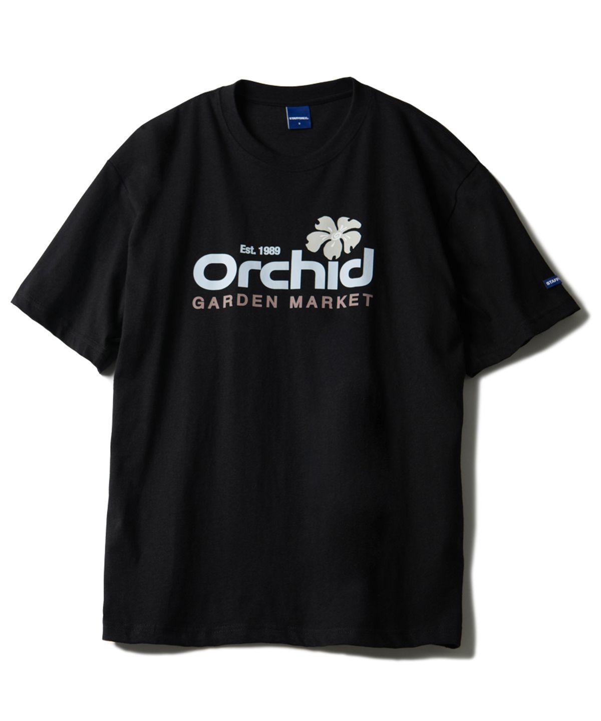 스텝온리(STAFFONLY) ORCHID TEE (BLACK)