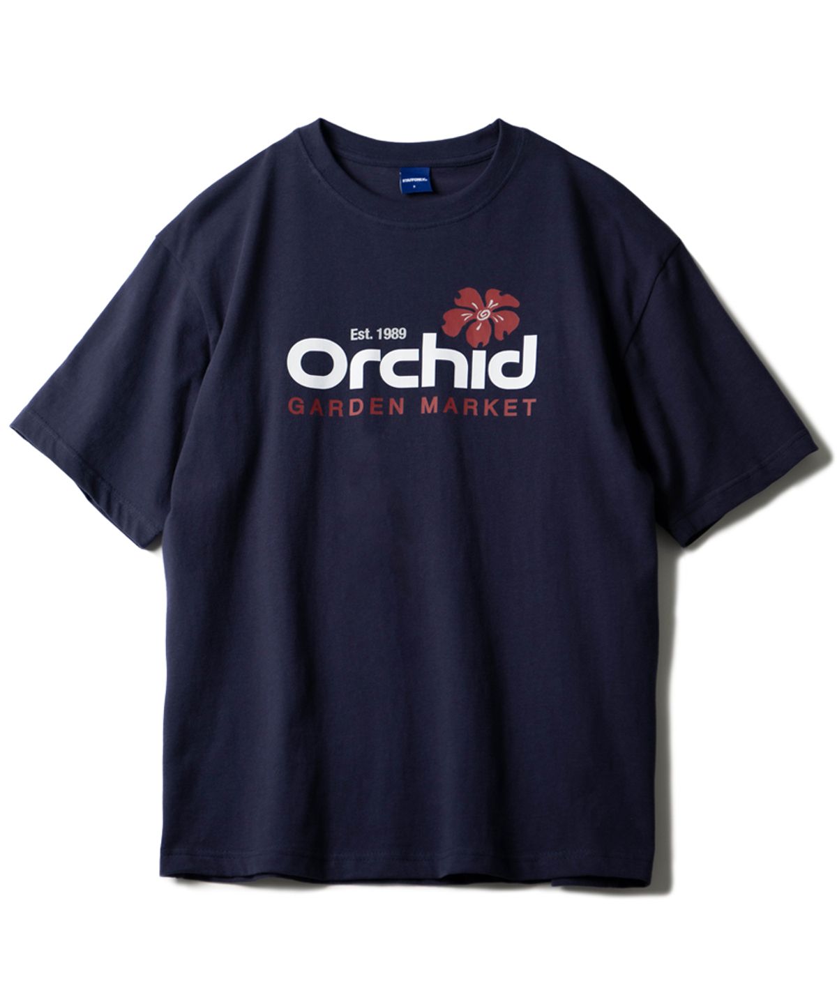 스텝온리(STAFFONLY) ORCHID TEE (NAVY)
