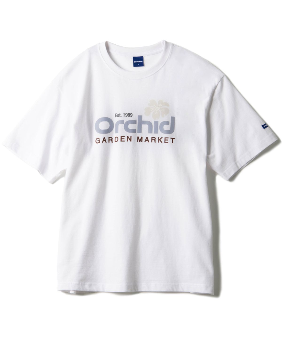 스텝온리(STAFFONLY) ORCHID TEE (WHITE)