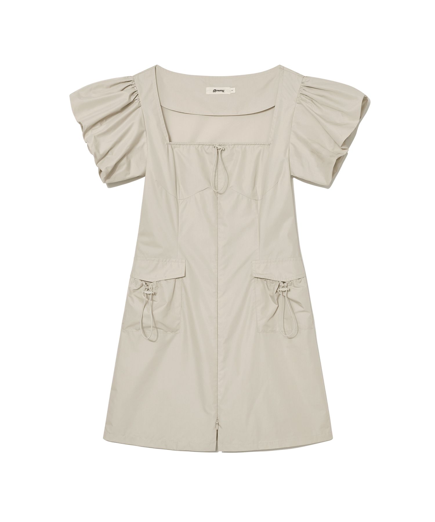 ★GLOWNY★ DETROIT PUFF DRESS SAND GY23BOP012 MUSINSA | GLOWNY DETROIT PUFF DRESS (SAND)