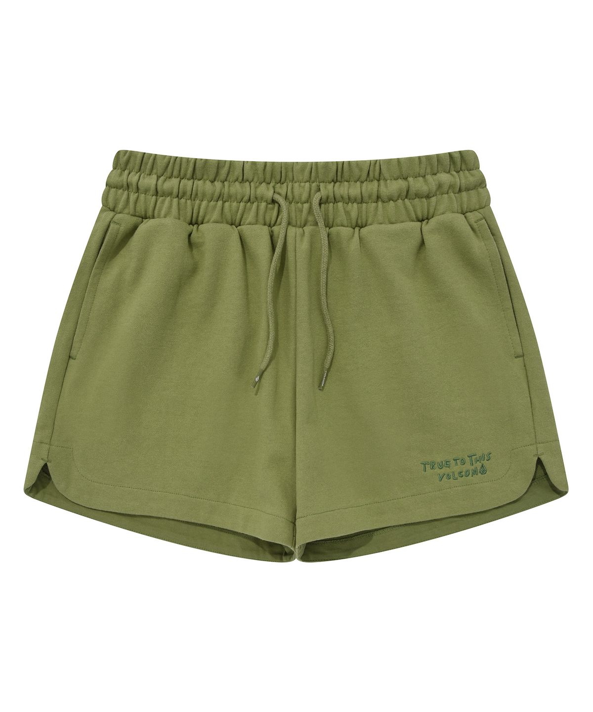 볼컴(VOLCOM) TRUE TO THIS 여성 테리 반바지(올리브)
